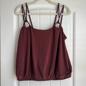 Express Burgundy Double Strap Camisole